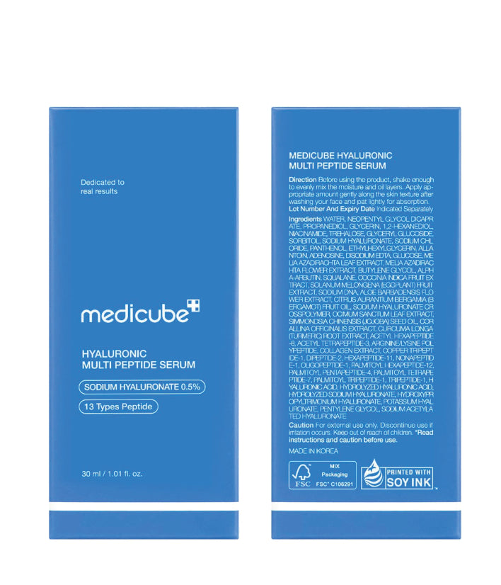 Medicube Hyaluronic Multi Peptide PDRN Serum Korean skincare 30ml / 1.01 fl. oz.