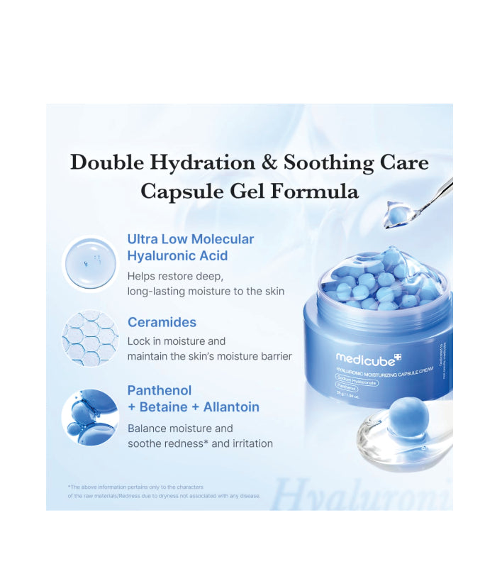 Medicube Hyaluronic Acid Capsule Cream Korean skincare 55g / 1.94 oz.