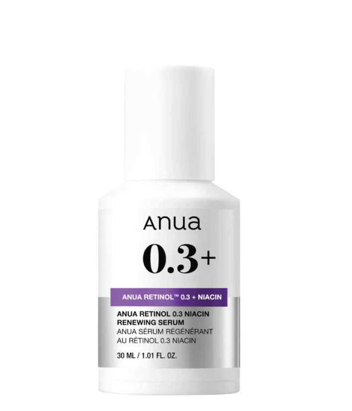 Anua Nano Retinol™ 0.3% + Niacin Renewing Serum Korean Skincare 30ml / 1.01 fl. oz.