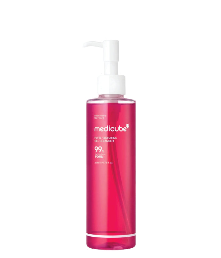 Medicube PDRN Hydrating Pink Gel Cleanser Korean Skincare 200ml / 6.76 fl. oz.