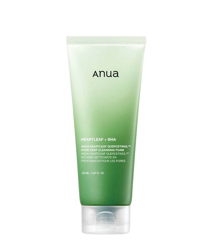 Anua Heartleaf Quercetinol Pore Deep Cleansing Foam Korean Skincare 150ml / 5.047 fl. oz.