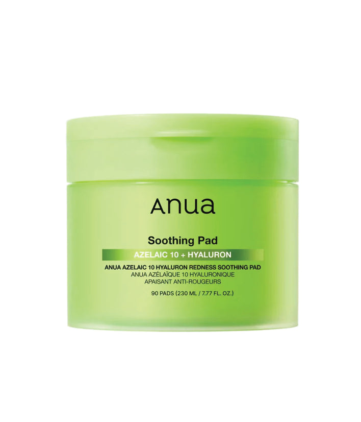 Anua Azelaic 10 Hyaluron Redness Soothing 90 Pads Korean Skincare 230ml / 7.77 fl. oz.