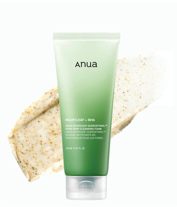 Anua Heartleaf Quercetinol Pore Deep Cleansing Foam Korean Skincare 150ml / 5.047 fl. oz.