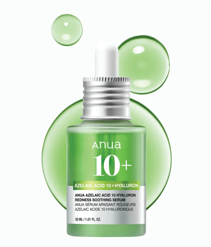 Anua Azelaic Acid 10 Hyaluron Redness Soothing Serum Korean Skincare 30ml / 1.01 fl. oz.