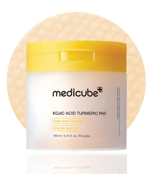 Medicube Kojic Acid Turmeric Toner Pad Korean skincare  160ml / 5.41 fl.  oz. ( 70Pads )