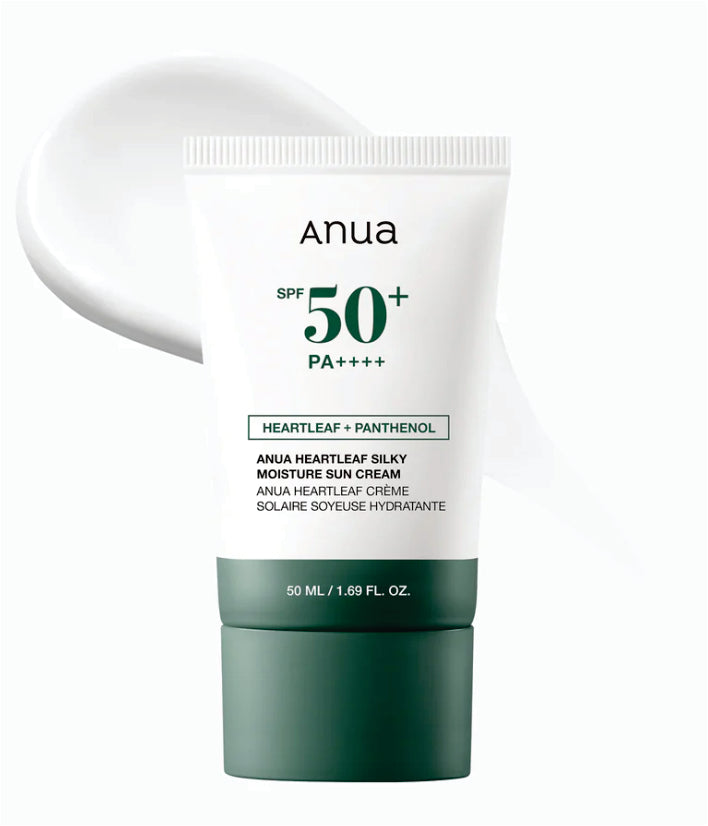 Anua Heartleaf Silky Moisture Mild Sunscreen Korean Skincare 50ml / 1.69 fl. oz.