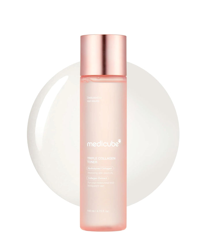 Medicube Triple Collagen Toner Korean skincare 140ml / 4.73 fl. oz.