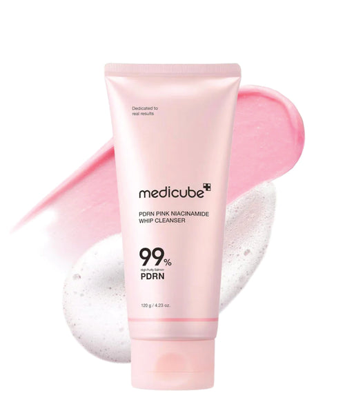 Medicube PDRN Pink Niacinamide Whip Cleanser Korean skincare 120g / 4.23 oz.