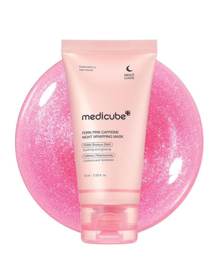 Madicube PDRN Pink Caffeine Overnight Wrapping Mask korean skincare 75 ml / 2.53 fl. oz.