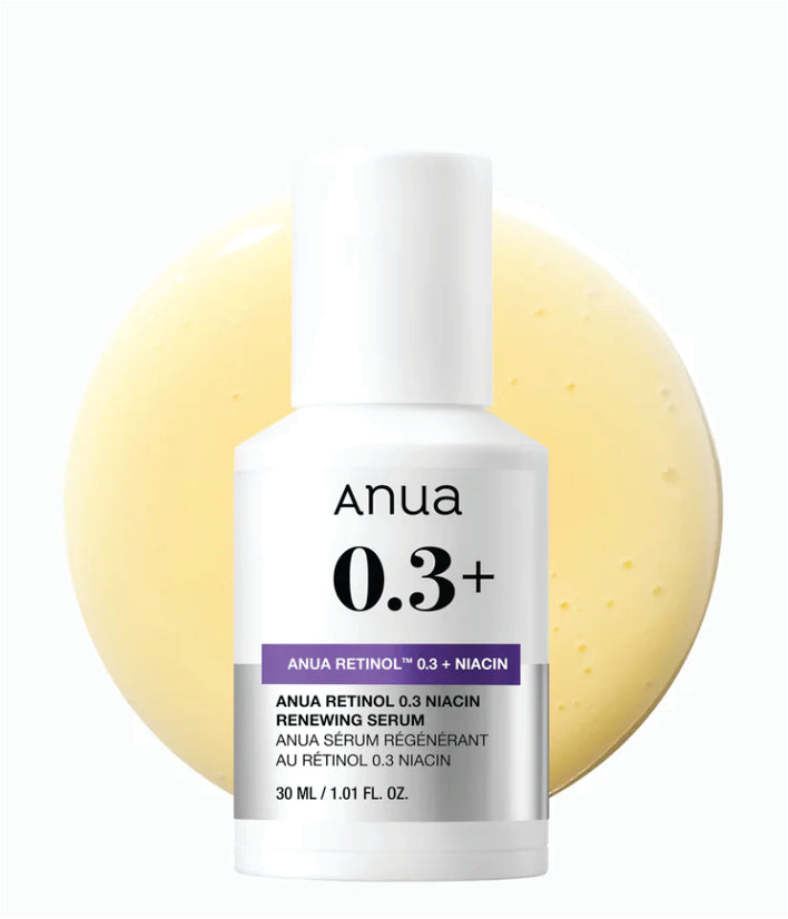 Anua Nano Retinol™ 0.3% + Niacin Renewing Serum Korean Skincare 30ml / 1.01 fl. oz.