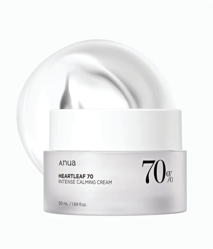 Anua Heartleaf 70% Intense Calming Cream Korean Skincare 50ml / 1.69 fl. oz.