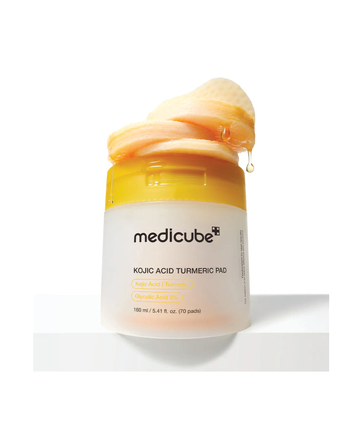 Medicube Kojic Acid Turmeric Toner Pad Korean skincare  160ml / 5.41 fl.  oz. ( 70Pads )