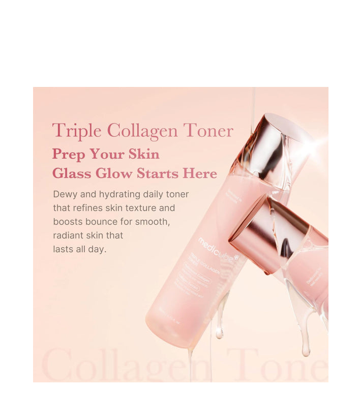 Medicube Triple Collagen Toner Korean skincare 140ml / 4.73 fl. oz.