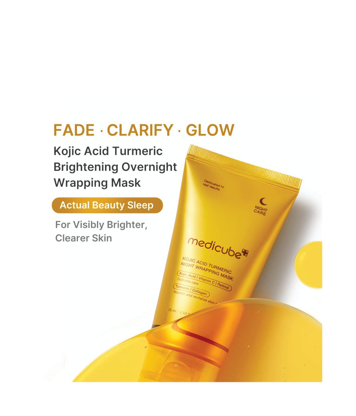 Medicube Kojic Acid Turmeric Overnight Wrapping Mask korean skincare 75ml / 2.53 fl. oz.