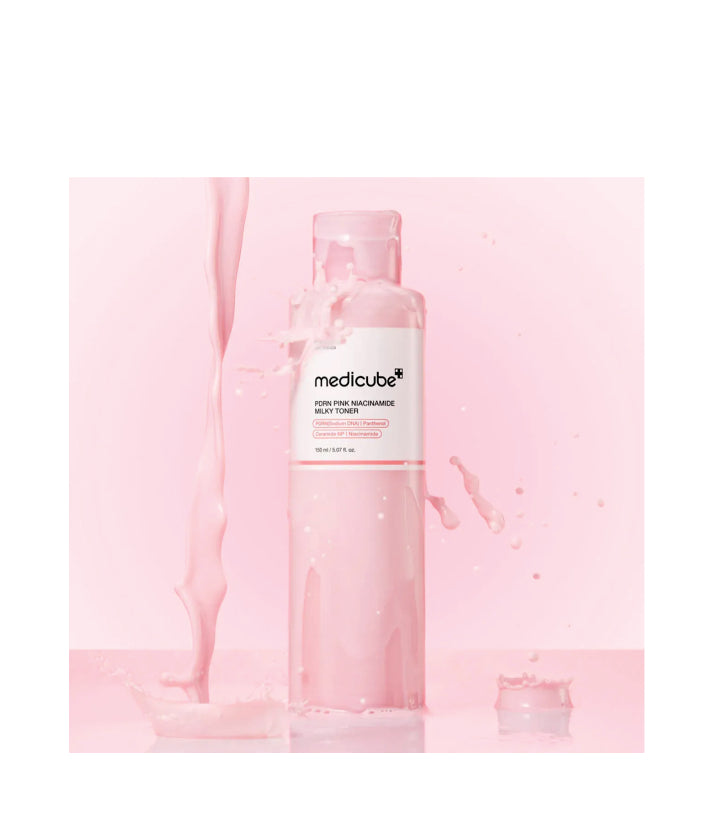 Medicube PDRN Pink Niacinamide Milky Toner Korean Skincare 150ml /  5.07 fl. oz.