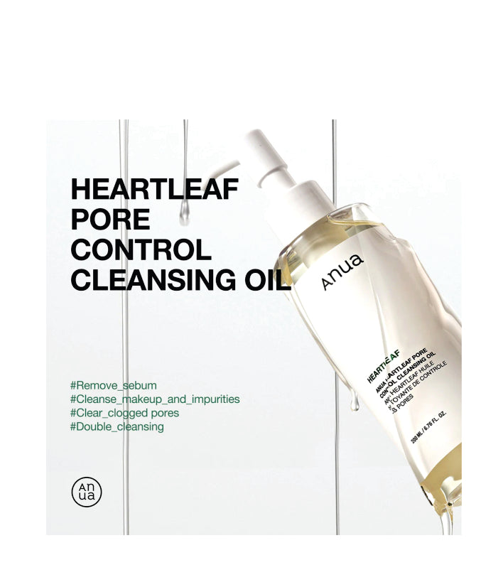 Anua Heartleaf Pore Control Cleansing Oil Korean Skincare 200ml 6.76 fl. oz.