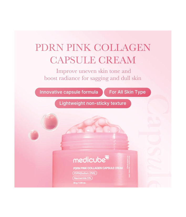 Medicube PDRN Pink Collagen Capsule Cream Korean skinCare 1.94 oz (55 g)