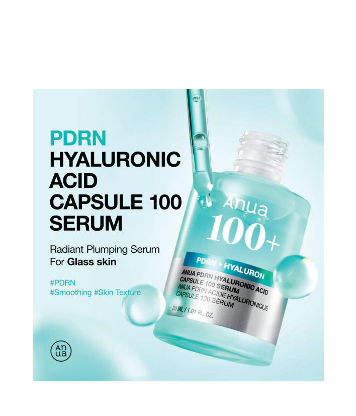 Anua PDRN Hyaluronic Acid Capsule 100 Serum Korean Skincare 30ml / 1.01 fl. oz.