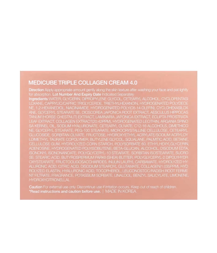 Medicube, Triple Collagen Cream, Korean skincare 1.69 fl oz (50 ml)