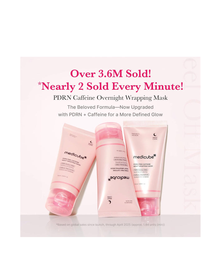 Madicube PDRN Pink Caffeine Overnight Wrapping Mask korean skincare 75 ml / 2.53 fl. oz.