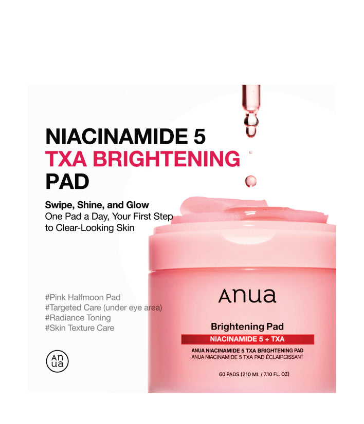 Anua Niacinamide 5 TXA Brightening Pad 70 Pads Korean Skincare 250ml / 7.10 fl. oz.