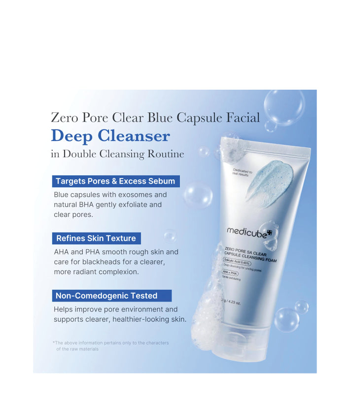 Medicube Zero Pore Capsule Cleansing Foam Korean skincare 120g / 4.23 oz.
