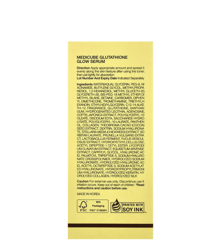 Medicube Glutathione Glow Serum Korean skincare  30ml / 1.05 fl. oz.
