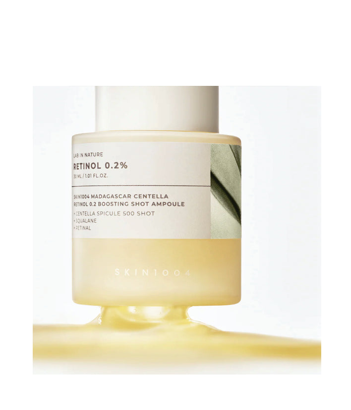 Skin1004 Centella Retinol 0.2 Boosting Shot Ampoule A Firming Elasticity Ampoule Korean Skincare 30ml / 1.01 fl. oz.