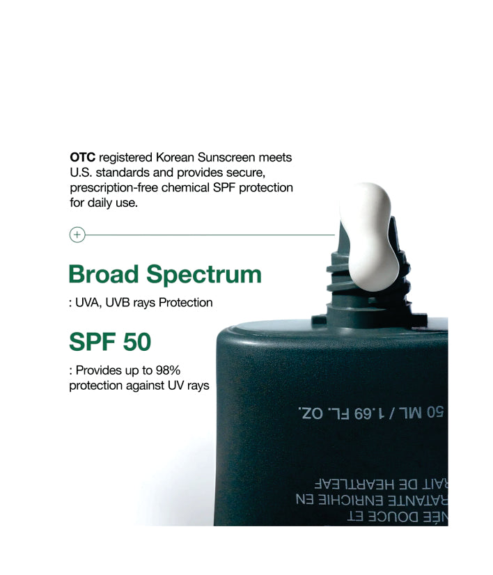 Anua Heartleaf Silky Moisture Mild Sunscreen Korean Skincare 50ml / 1.69 fl. oz.