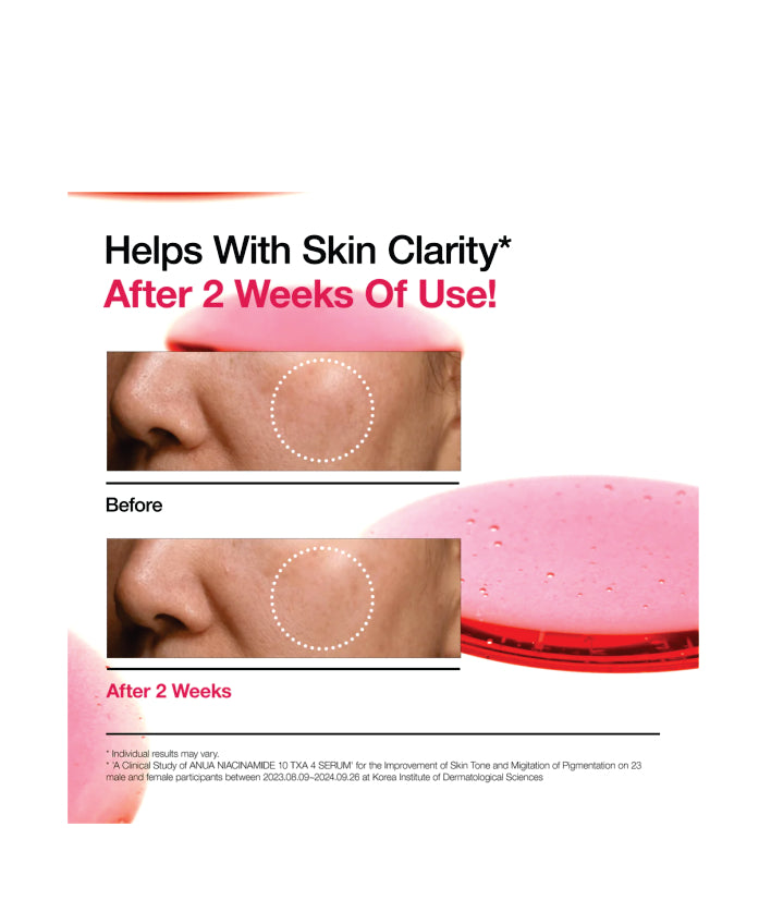 Anua Niacinamide 10 TXA 4 Serum for Brightening and Dark Spots Korean Skincare 30ml / 1.01 fl. oz.