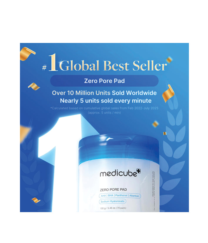 Medicube Zero Pore Pad 2.0 Korean skincare 155g / 5.46 oz. (70 Pads)