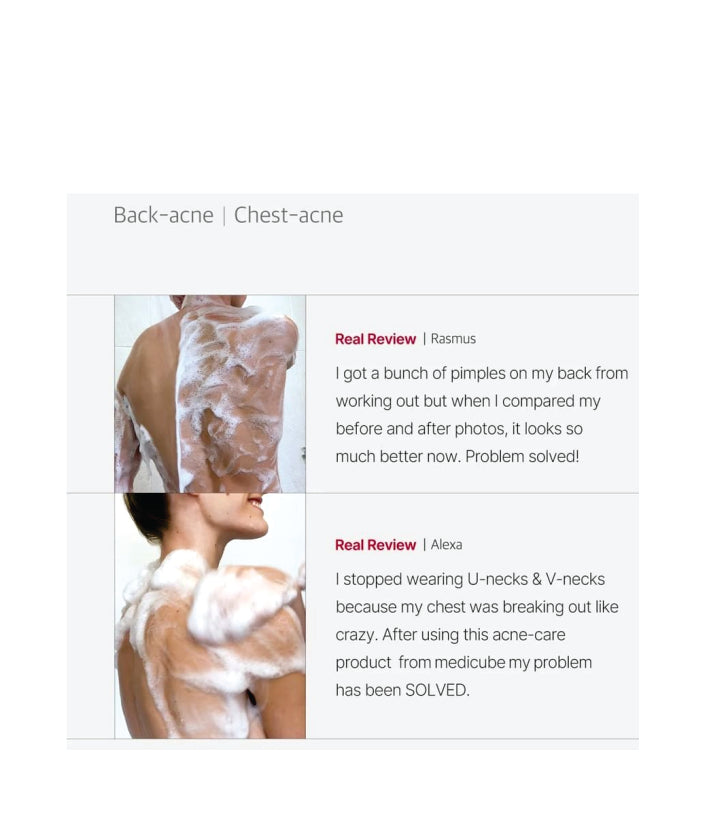 Medicube Red Acne Body Wash Korean skincare 400g / 14.10 oz.