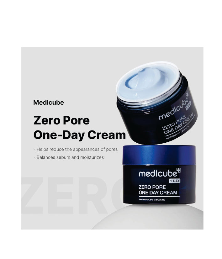 Medicube, Zero Pore One Day Cream, Korean skincare  1.69 fl oz (50 ml)