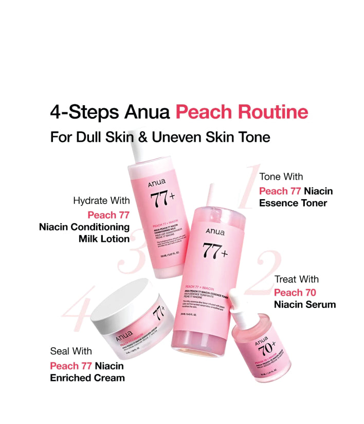 Anua Peach 70% Niacinamide Serum Korean Skincare 30ml / 1.01 fl. oz.