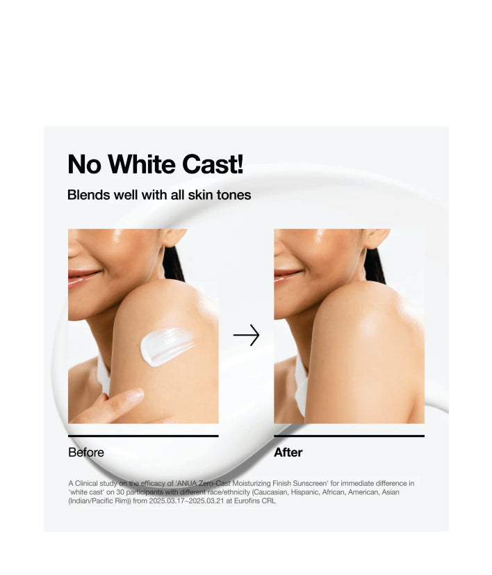 Anua Zero-cast Moisturizing Finish Sunscreen Korean Skincare 50ml / 1.69 fl.oz.