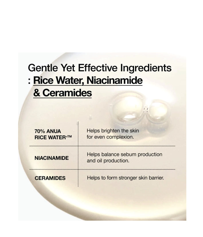 Anua Rice 70 Glow Milky Toner Korean Skincare 250ml / 8.45 fl. oz.