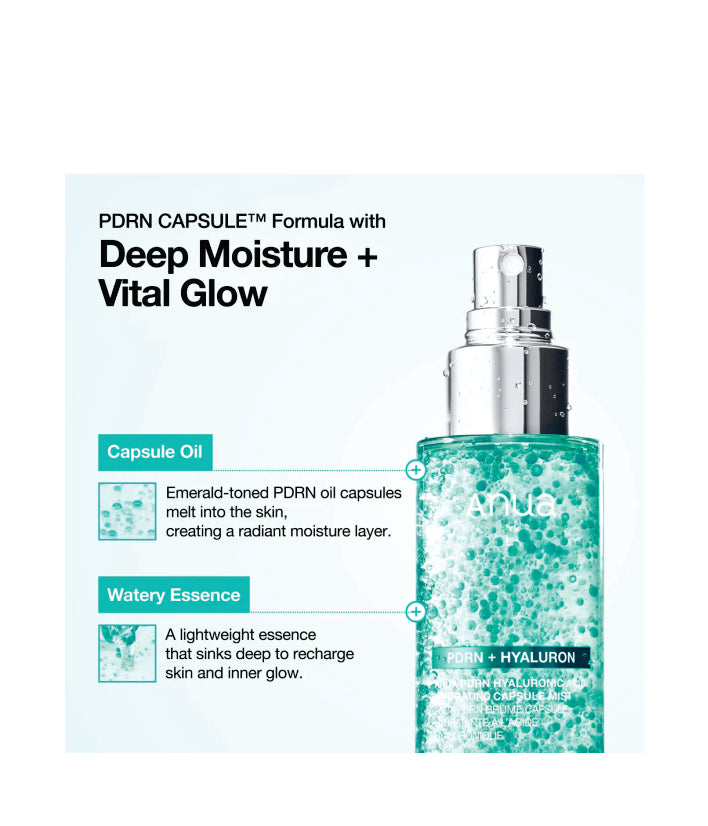 Anua PDRN Collagen Glow Facial Serum Spray Korean Skincare 100ml / 3.38 fl. oz.