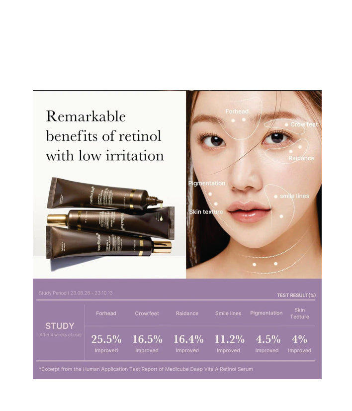 Medicube, Deep Vita A Retinol Serum, Korean skincare 1.01 fl oz (30 ml)