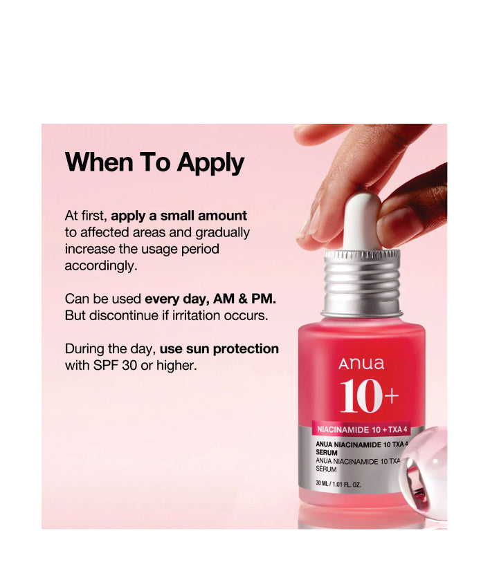 Anua Niacinamide 10 TXA 4 Serum for Brightening and Dark Spots Korean Skincare 30ml / 1.01 fl. oz.