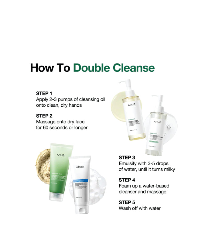 Anua Heartleaf Pore Control Cleansing Oil Korean Skincare 200ml 6.76 fl. oz.