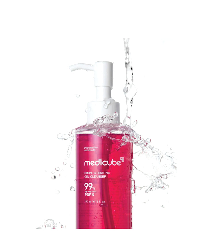 Medicube PDRN Hydrating Pink Gel Cleanser Korean Skincare 200ml / 6.76 fl. oz.