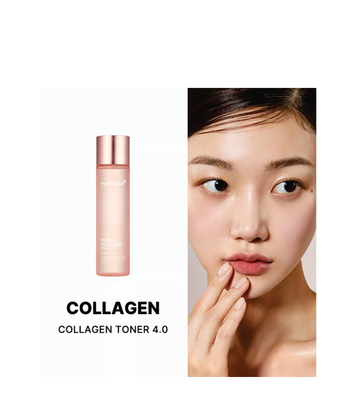 Medicube Triple Collagen Toner 4.0 Korean Skincare 143ml / 4.73 fl. oz.