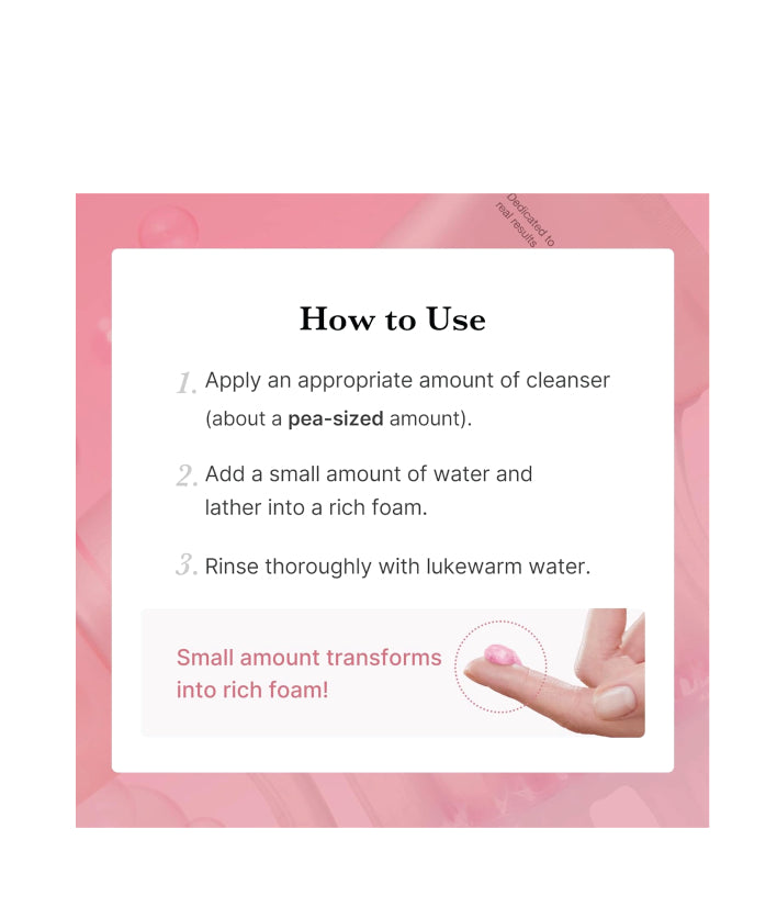 Medicube PDRN Pink Niacinamide Whip Cleanser Korean skincare 120g / 4.23 oz.