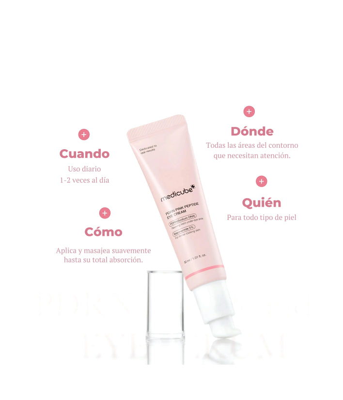 Medicube PDRN Pink Peptide Eye Cream Korean Skincare 30ml / 1.01 fl. oz.