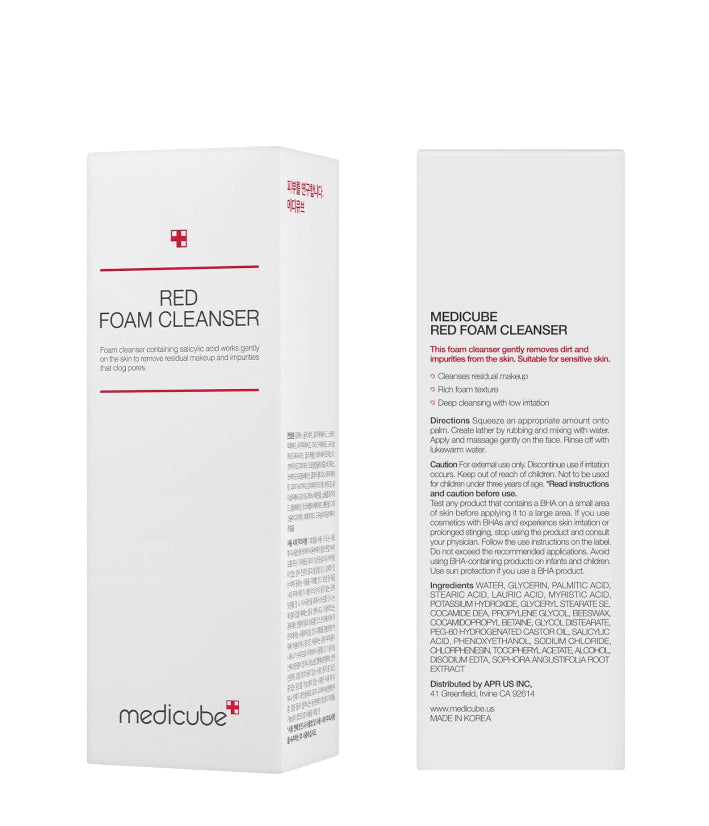 Medicube Red Foam Cleanser Korean skincare 120ml oz.
