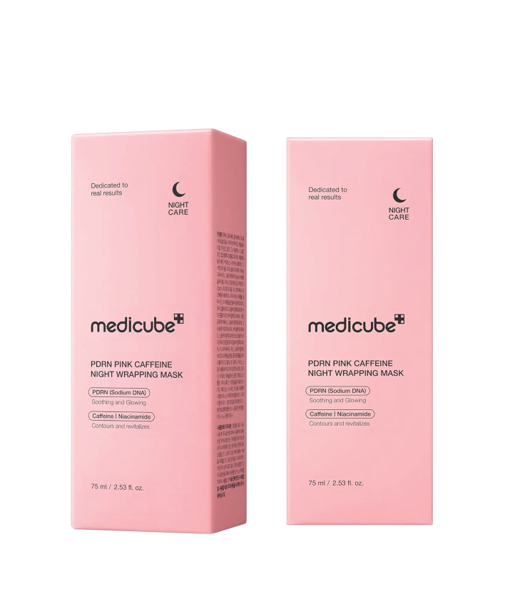 Madicube PDRN Pink Caffeine Overnight Wrapping Mask korean skincare 75 ml / 2.53 fl. oz.